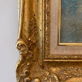 Old painting, still life with wild flowers signed Massard XX century