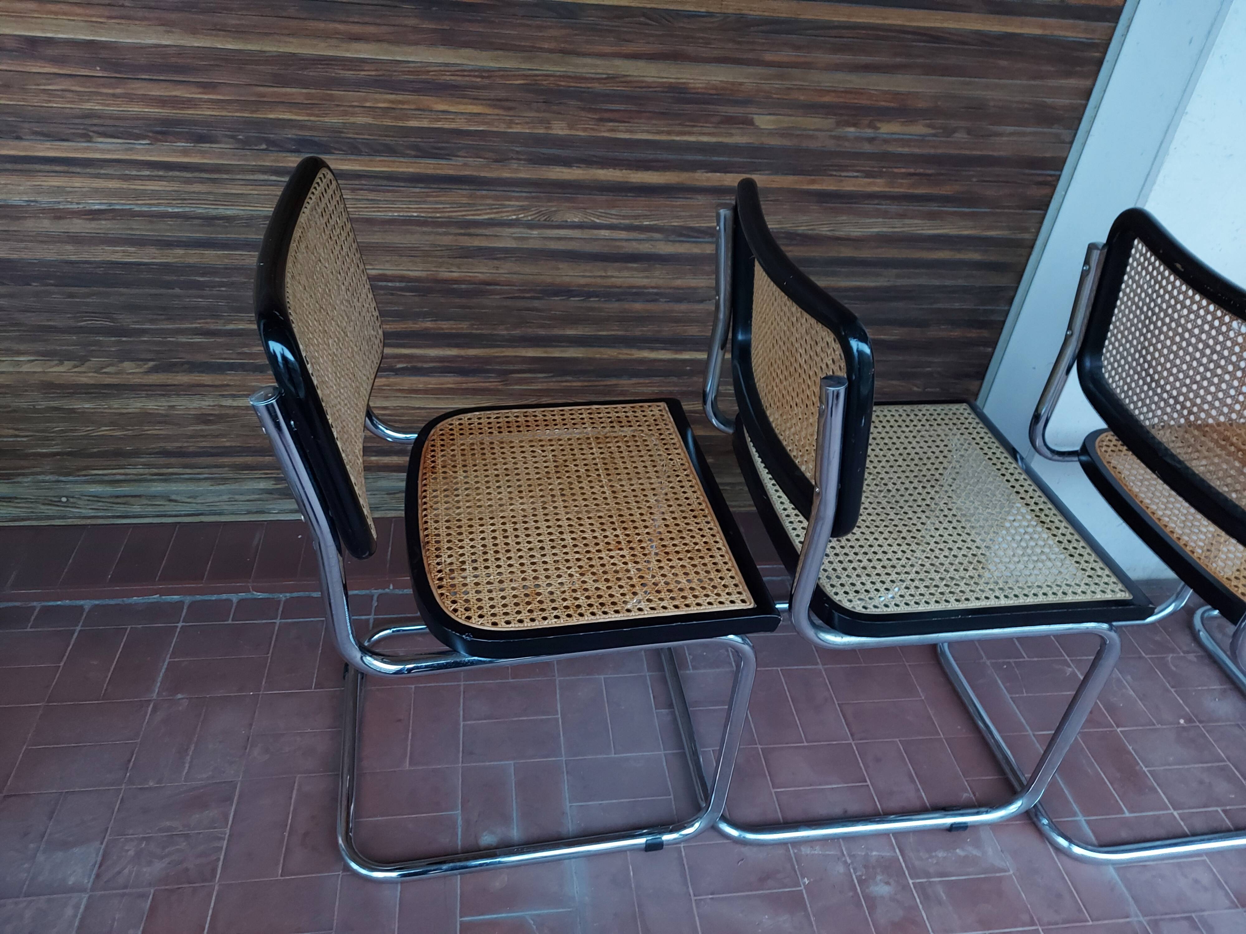 Set of 5 chairs Marcel Breuer B32