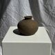 Small round ancient vase in engraved terracotta, Indonesian polychromy H10 D1
