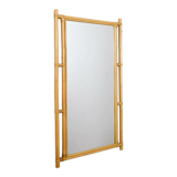 Mirror with bamboo frame