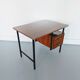 Vintage desk in formica, wood and metal