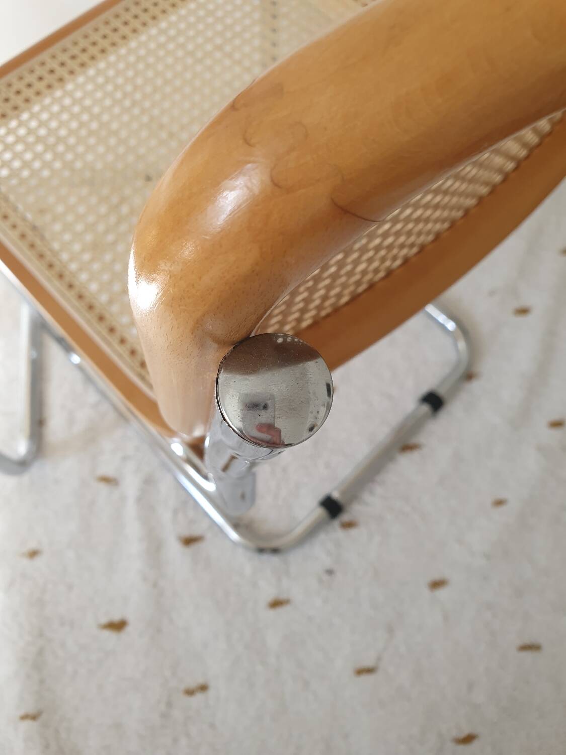 Pair of B32 Marcel Breuer cane chairs