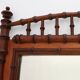 Antique 19th century faux bamboo mirror in wood, France
