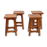 Solid oak stools