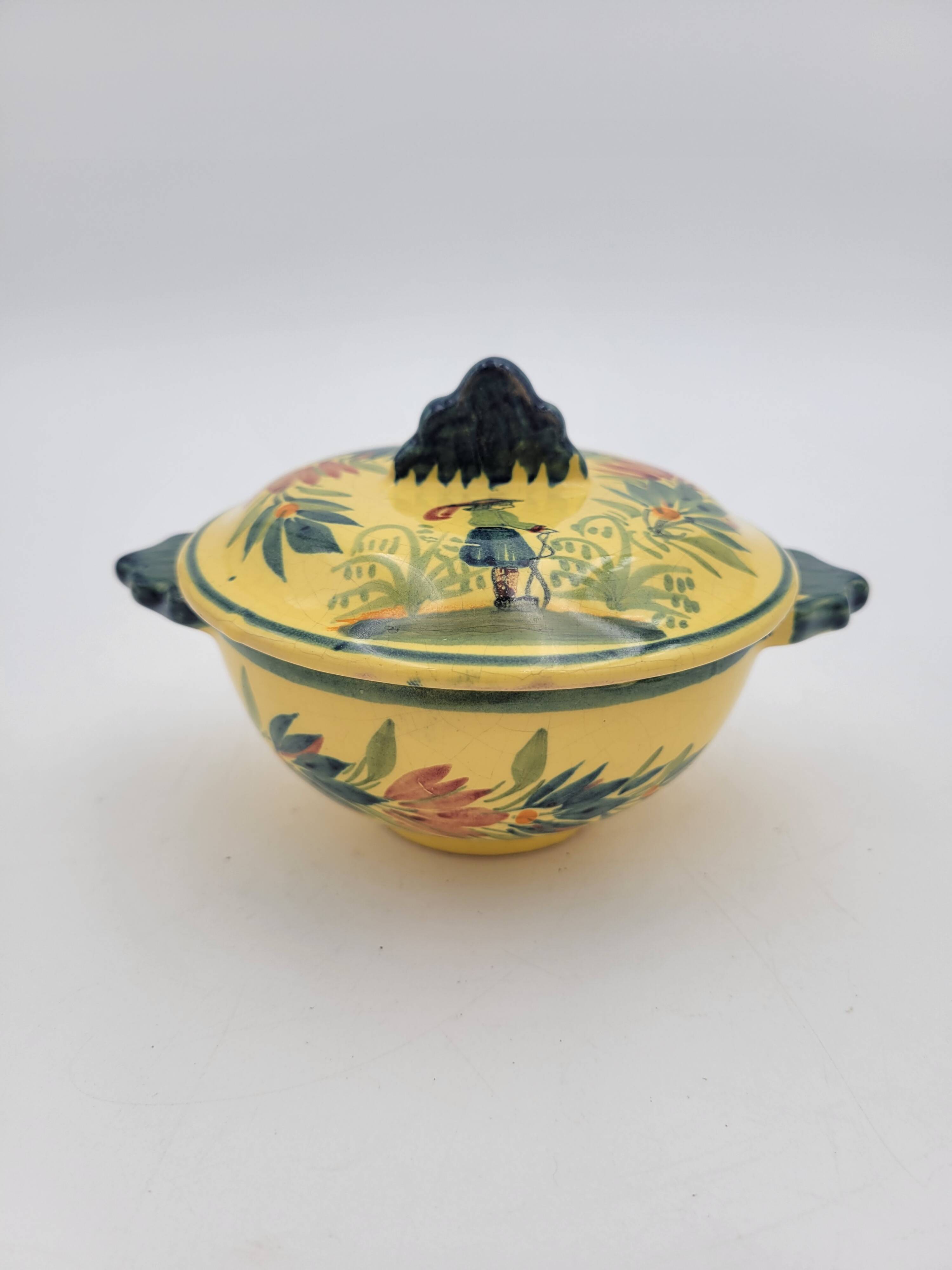 Old Henriot Quimper broth bowl