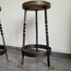 Lot de deux tabourets de bar artisanal