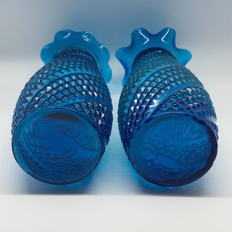 Pair of blue vases