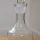 Vintage crystal carafe engraved with ears of wheat.