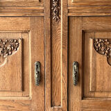 Carved oak sideboard
