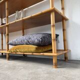 Large rattan shelf 1960