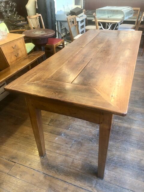 Solid oak farmhouse table