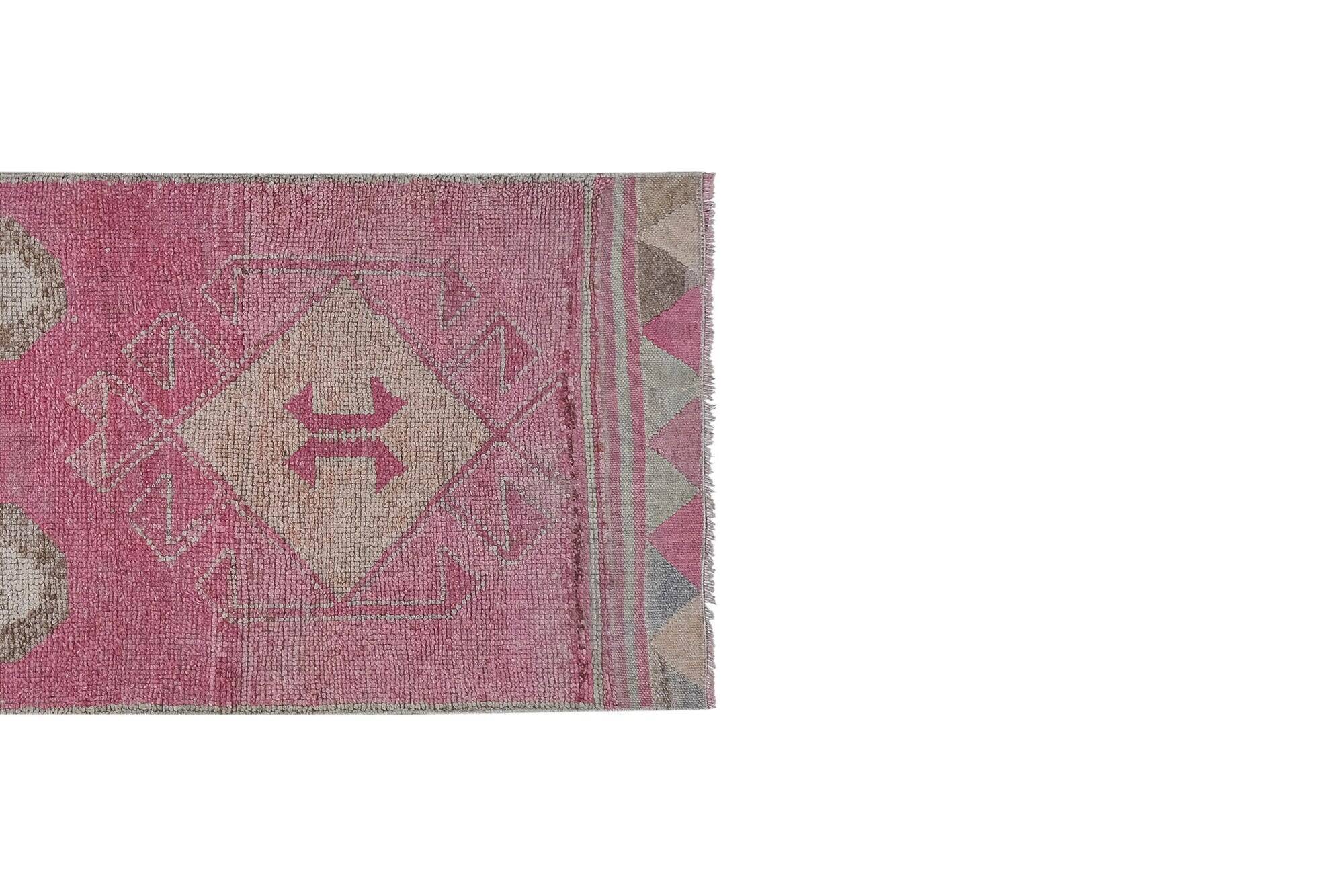 Tapis de couloir turc vintage 96x318 cm