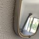 Vintage mirror 1960 asymmetrical mirror - 46 x 24 cm