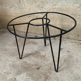 Coffee table years 60 wicker