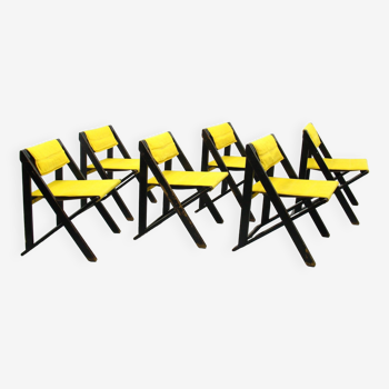 Chaises d'appoint pliantes vintage, 1970