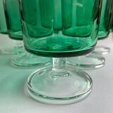 Set of 6 mint green glasses