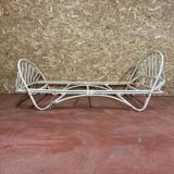 Vintage rattan bed - 1960s