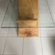 Table basse verre et chene