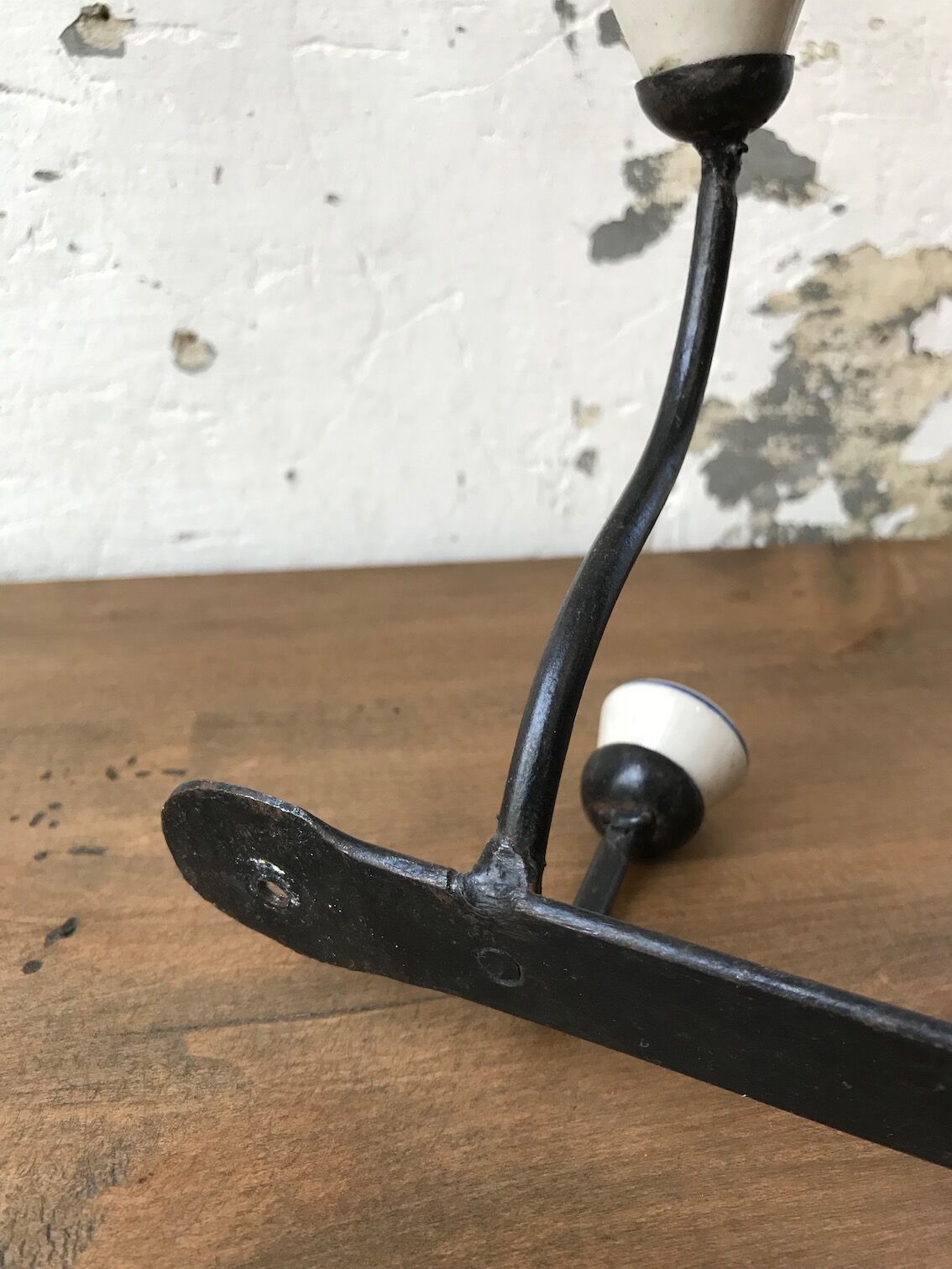 Porcelain and wrought iron