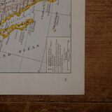 Original lithograph on the United States (administrative + economic map)