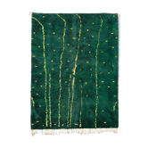 Tapis marocain moderne vert