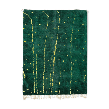Modern Moroccan carpet green