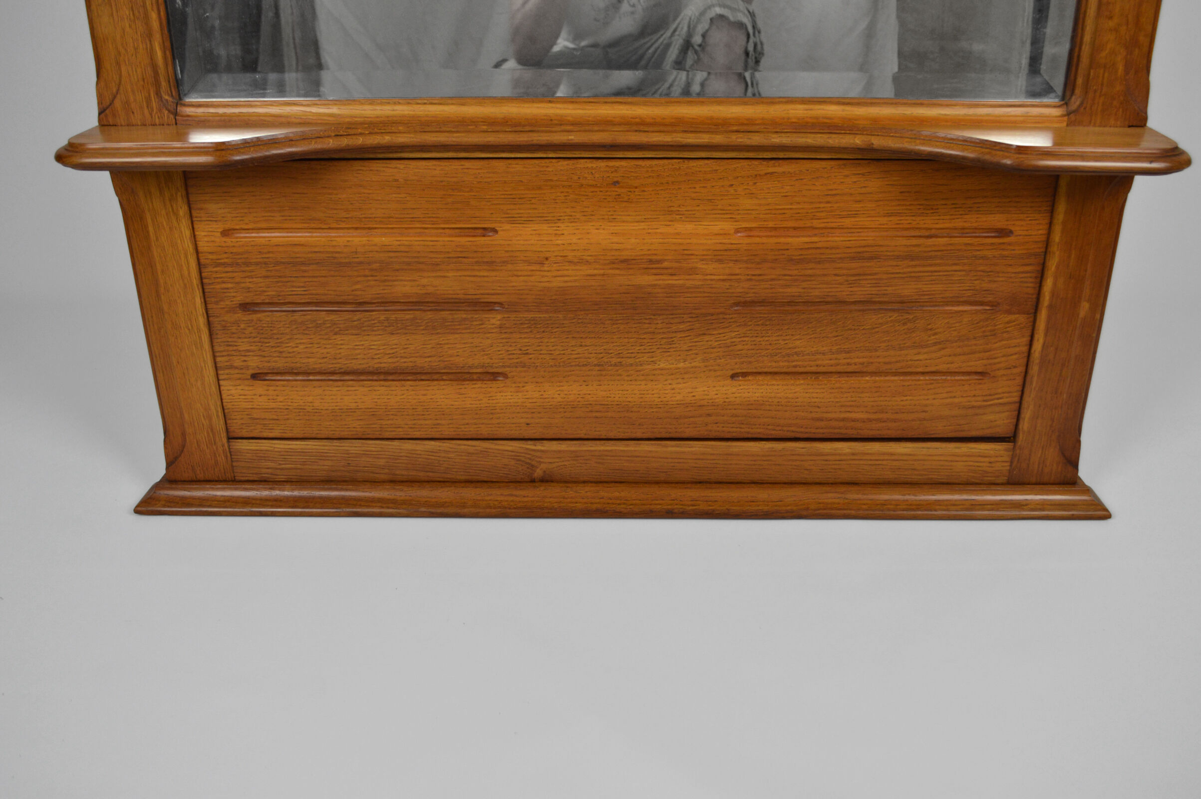 Art Nouveau trumeau mirror around 1910
