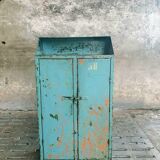 Old cabinet iron sideboard blue