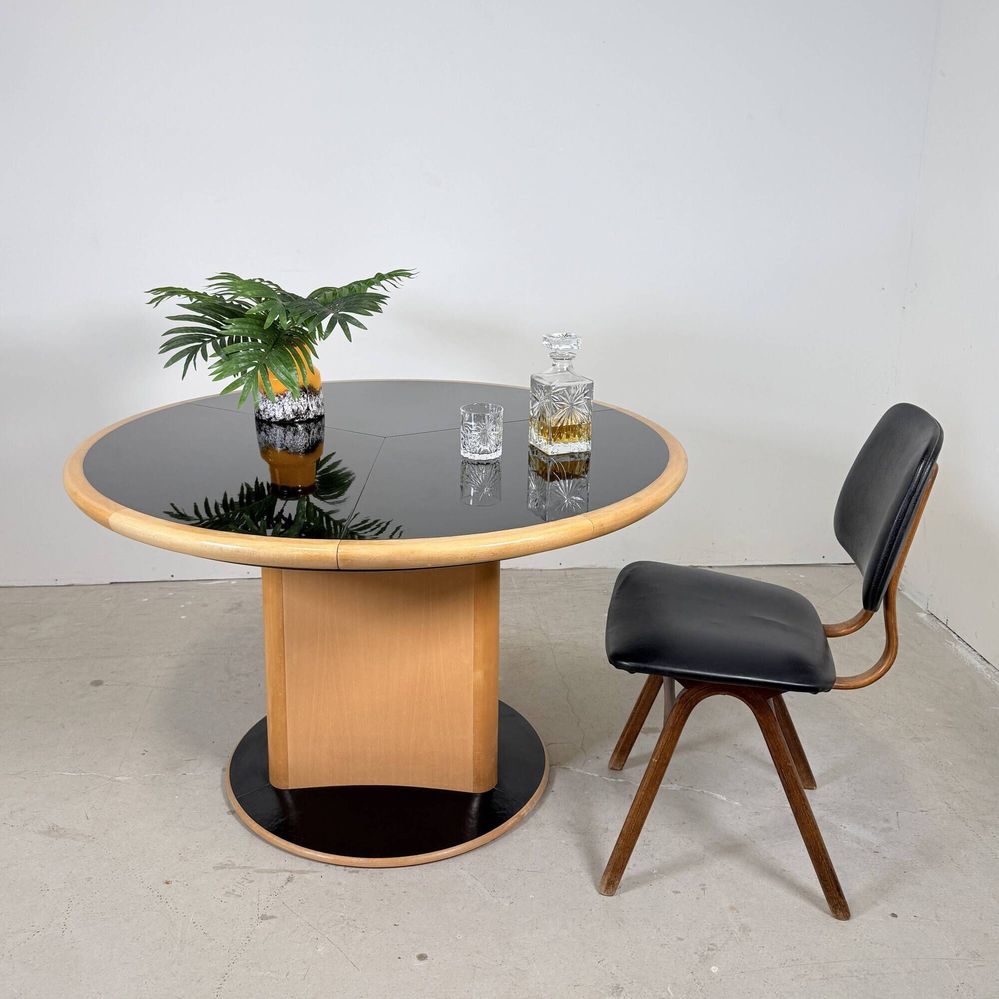 Skovby DC06B - Custom Piano Black & Beech - Japandi / Postmodern