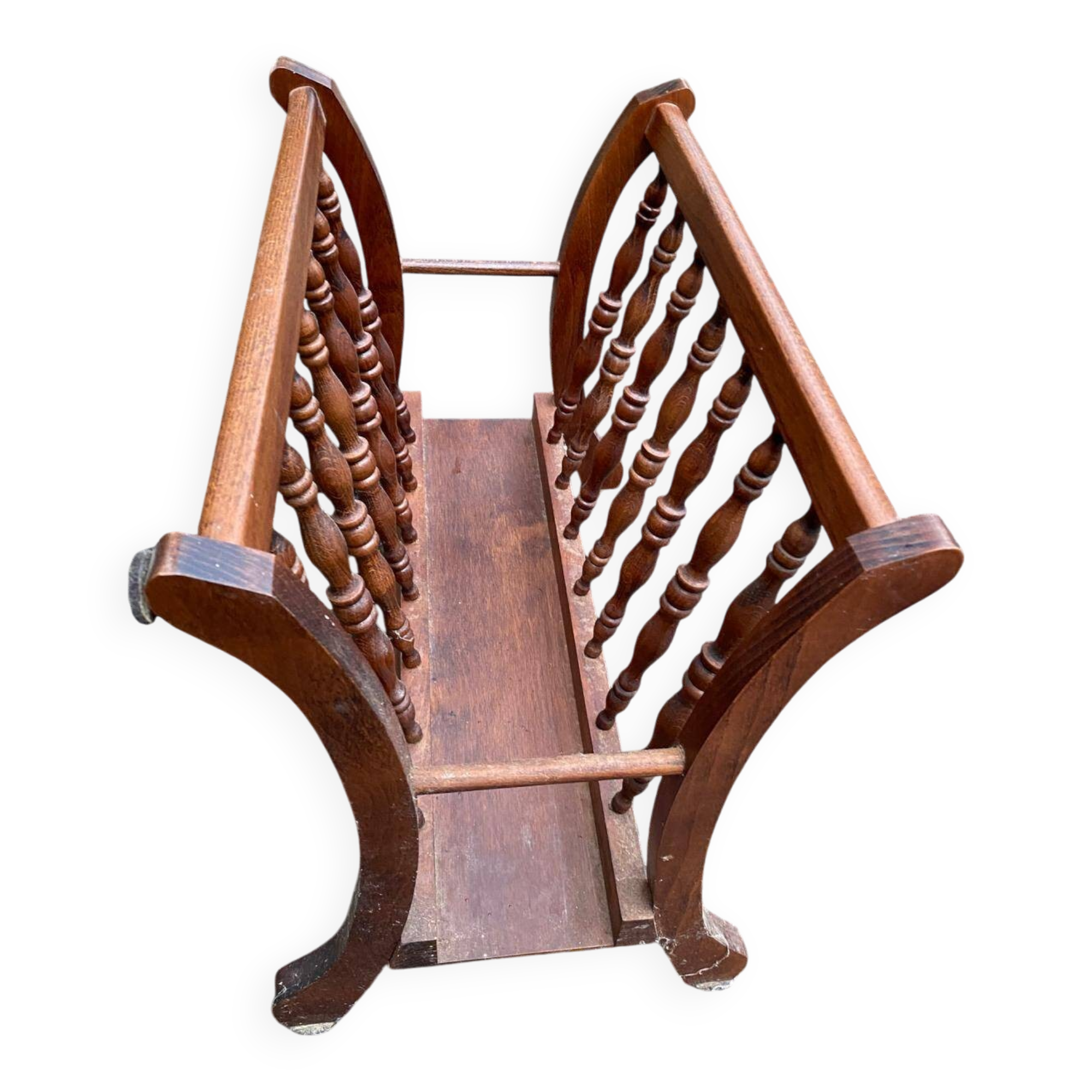 Solid wood magazine/document holder, 47cm