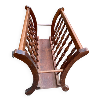 Solid wood magazine/document holder, 47cm