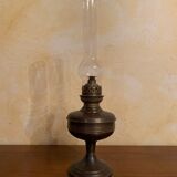 Lampe à huile en laiton et verre