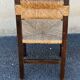 Ensemble de 6 chaises paillées 1950