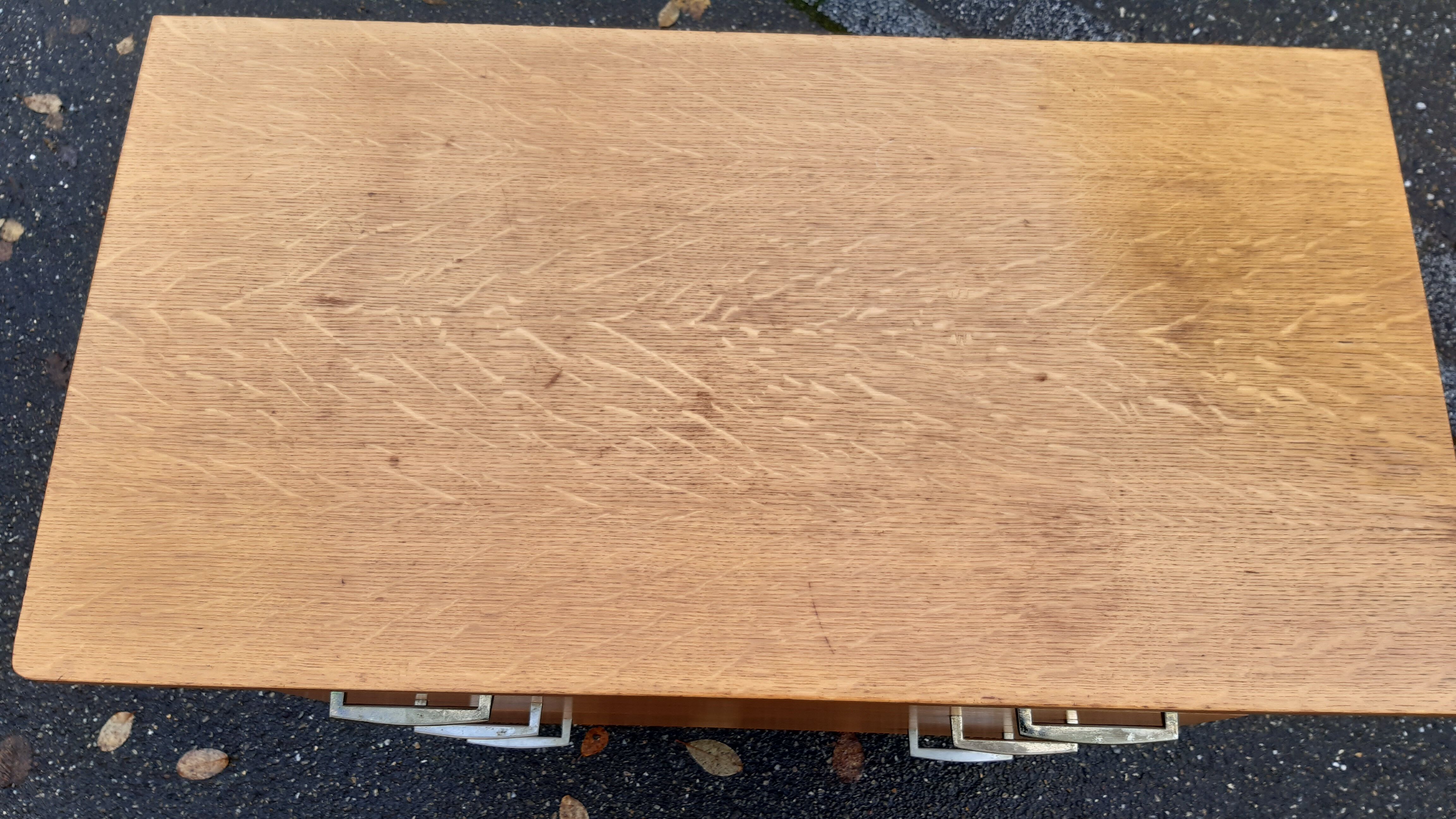 Vintage chest of drawers compass feet