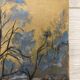 Oil on vintage landscape panel