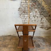 Folding wooden service trolley, 1960