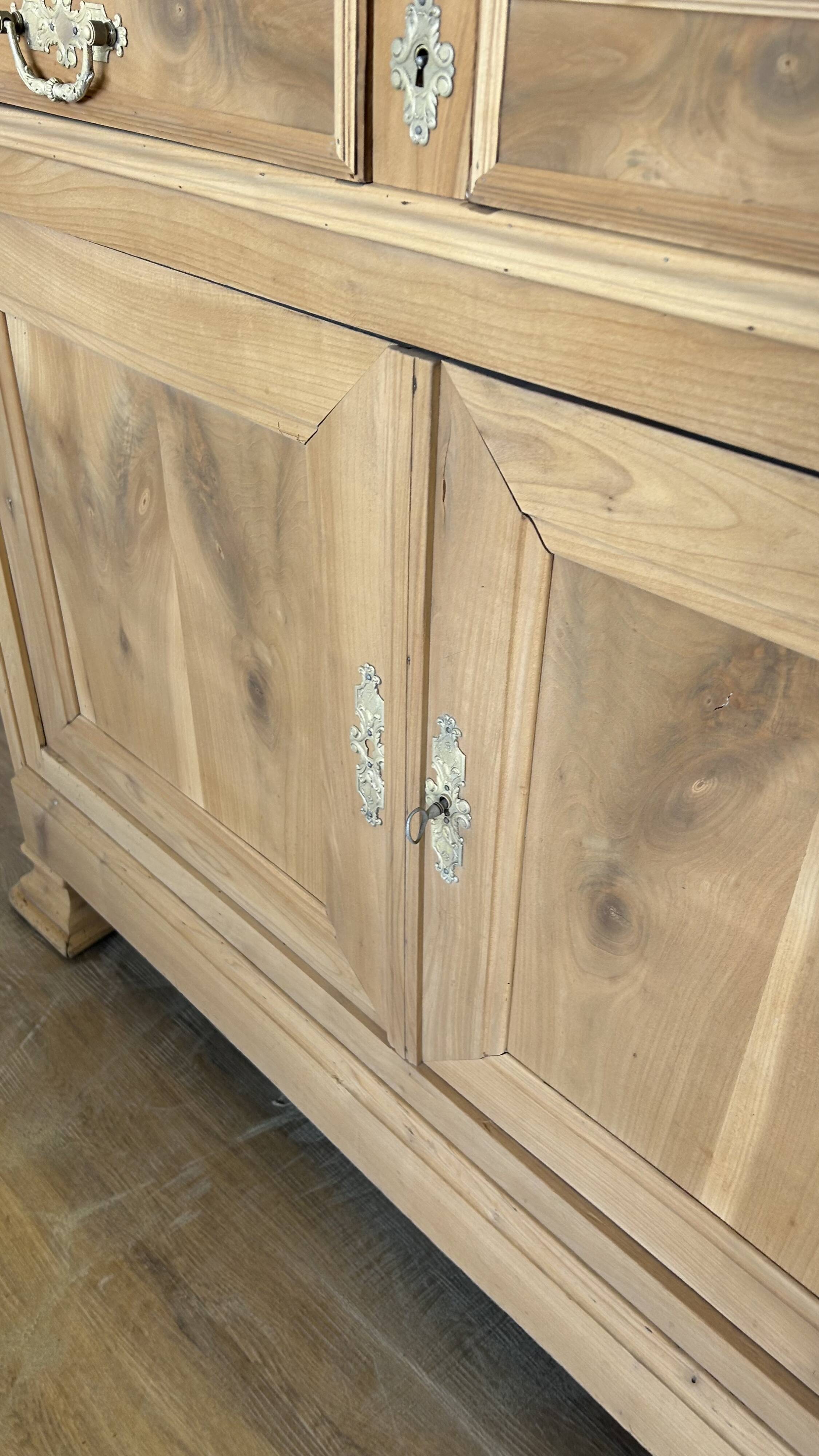 2-door solid wood airbrushed sideboard