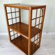Rattan and wood shelf furniture