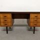 Scandinavian double-sided teak desk from the 50s/60s