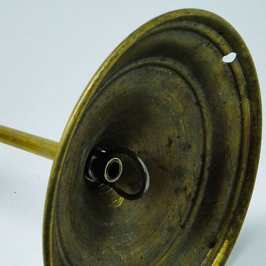Mid-century pendant lamp in brass and glass, 1950s