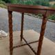 Round table, turned wooden legs