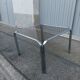 Vintage chrome coffee table and smoked glass