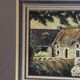 Oil on canvas framed – House with hydrangeas, Yvonne Sellier