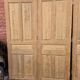 4 old cupboard doors in pitch pine