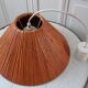 Suspension vintage en bois bambou années 60-70