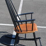 Two colour scandinavian rocking-chair