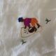 Lot 6 serviettes vintages broderies