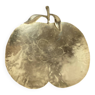Large brass bowl, in the shape of an apple