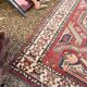 Antique Caucasian Shirvan carpet from the late 19th century, handmade wool, 183x275cm.