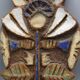 Enameled stoneware wall plaque - the argonauts - vallauris design circa 1950 1960